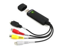 Convertisseur VHS vers numérique, Vidéo Grabber USB 2.0 Adaptateur Audio Vidéo Analogique Un-Bouton D'édition de magnétoscope Compatible Windows XP/7/8/10 et Vista pour Cassette PC DVD TV Caméscope