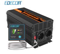 Convertitore 12V 220V 2000w Edecoa Inverter a onda sinusoidale DC 12v 24V a AC 220v 230v Inverter di potenza a onda sinusoidale modificata 12v 220v