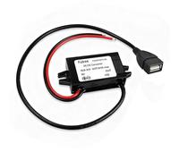 Convertitore 12V a 5V USB Doppia Uscita 3A, Adattatore DC Step Down 15W per Auto Moto Barca, Regolatore di Tensione Impermeabile, Caricatore USB 12V per Telefono GPS Fotocamera MP3 MP4 Navigatore