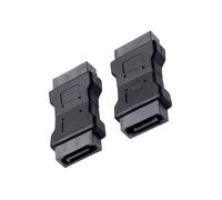 Convertitore A 7 Pin 2pezzi Convertitore Dati PC Adattatore Spina Maschio A Maschio Connettore Giunto -7P 180 Gradi