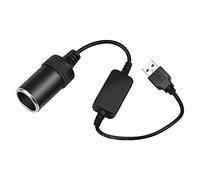 Convertitore a Presa Accendisigari per Auto da 5V USB Maschio a 12V Femmina, Connettore Cavo da 36.5cm, DVR Dash Camera GPS, ecc