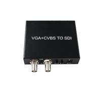Convertitore Adattatore 3RCA VGA AV CVBS A SDI con 2 Uscite SDI, Spina UE