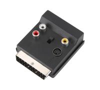Convertitore adattatore audio RCA S-Video 3 piu' recente commutabile Scart maschio-femmina