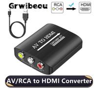 Convertitore adattatore composito HD 1080P AV a HDMI RCA a HDMI con cavo USB Adattatore AV CVBS per N64 Wii PS1/2/3 Xbox One SNES ecc.