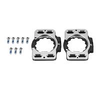 Convertitore adattatore copri tacchette per scarpe da ciclismo SpeedPlay Zero Nero Argento Comodo camminare Proteggi fango Sporco Resina di alluminio