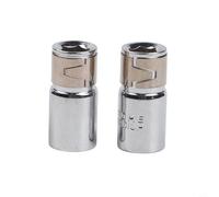 Convertitore adattatore da 1/4" a 1/4", in acciaio al cromo vanadio, lunghezza 25 mm, per punte di cacciavite, set di chiavi a bussola e Step Dr