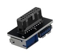 Convertitore Adattatore da 20 Pin un Doppio USB3.0 Scheda Madre Desktop da 19 Pin / 20P Header un 2 Porte USB un Connettore Femmina, PH22C