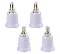 Convertitore adattatore da E14 a E27,4 PCS Convertitore Portalampada,Adattatore Portalampada E14 a E27,Adattatore E27,per LED,Lampade a incandescenza e lampade CFL