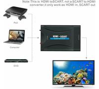 CONVERTITORE ADATTATORE DA HDMI A SCART VIDEO AUDIO STEREO 1080P HDTV XBOX PS3