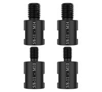 Convertitore adattatore filettato, connettore per smerigliatrice angolare, strumento di interfaccia 4X, 5/8"-11 femmina a M14 M10 maschio, struttura in metallo resistente, sistema di adattamento di