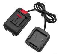 Convertitore adattatore portatile al litio per marca compatibile con Dayi Power, con attacco per cintura e cablaggio stabile, nero (convertitore 07105)