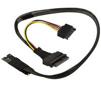 Convertitore Adattatore U2 U3 68Pin SFF-8639 Verso M2 PCIe M Key Cavo 50Cm