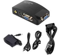 ✅ Convertitore Adattatore Video Da AV Rca S-Video A VGA Per Monitor E Proietto