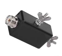 Convertitore antenna mini balun HF a onde corte 1:9, per stazione radio amatoriale QRP funzionamento esterno a bassa potenza con interfaccia M alloggiamento in plastica nera 100W SSB