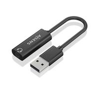 Convertitore Isolanti USB-A a Audio 48KHZ USB-A/M-JACK 3,5/H nero 10 cm