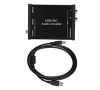 Convertitore audio DAC USB GV 023, uscite analogiche e digitali, jack per cuffie, plug and play, nessun driver necessario, alimentazione esterna non richiesta, ottimale per laptop