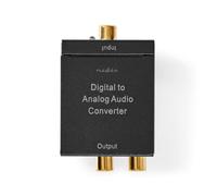 Convertitore Audio Digitale-Analogico Nedis ACON2510BK con Ingresso RCA e TosLink Convertitore Audio Digitale-Analogico Nedis ACON2510BK con Ingresso RCA e TosLink