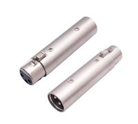 Convertitore Audio ERYUE 2pcs Xlr un Maschio Xlr a Femmina una Femmina Xlr a Maschio Convertitore Phaudio Converter in Lega di Zinco a 3 Pin Cavo a