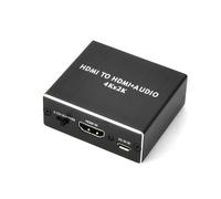 Convertitore audio HDMI 4K x 2K, estrattori audio HDMI, HDMI a HDMI + Audio e SPDIF + adattatore di uscita audio stereo da 3,5 mm, HDMI splitter supporta le modalità audio PASS/2.0CH/5.1CH