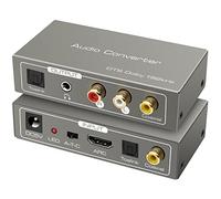 Convertitore audio HDMI ARC, 192 KHz, HDMI ARC, adattatore coassiale ottico a SPDIF coassiale RCA ottico L/R, uscita stereo da 3,5 mm, per sistema home theater, soundbar, altoparlanti e amplificatori