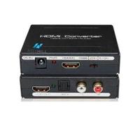 Convertitore audio HDMI Extractor HDMI a HDMI + SPDIFv + RCA LR TV DVD Nero