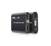 Convertitore Audio Splitter HD-Toslink+Coassiale+Stereo Compatibile con 4K, Estrattore Audio Splitter HDTV 4K 30Hz