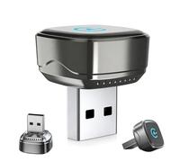 Convertitore auto veloce, adattatore per veicolo stabile, dispositivo USB da 2,64 pollici con funzione wireless, modulo elettronico affidabile, caricatore da auto dal design compatto, gadget automa