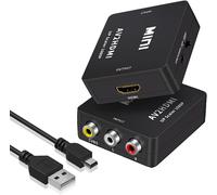 Convertitore AV a HDMI Convertitore Da RCA a HDMI Adattatore Hdmi,1080P Adattato