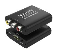 Convertitore AV a HDMI, convertitore RCA a HDMI, convertitore RCA a HDMI, adattatore video composito CVBS 1080P, PAL/NTSC, rosso, bianco, giallo a HDTV, adattatore compatibile con lettori