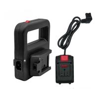 Convertitore batteria 2 in 1 per DAYI con cavo, compatibile con trapani a percussione e chiavi, 149 x 140 x 35,2 mm, adattatore di alimentazione in plastica nera