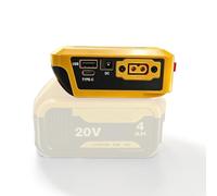 Convertitore Batteria per DeWalt 18V 20V con Uscite Type-C USB DC XT60