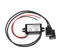 Convertitore Buck for auto da 12 V a 24 V a 5 V 3 A, adattatore di alimentazione DC-DC step-down for USB di tipo C, mini USB, micro(Single USB with ear)