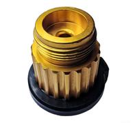 Convertitore Cartucce Gas per cv per Fornelli per vite Convertitore | Ottone e alluminio, conversione baionetta- per vite, tenuta per sicura, anti-corrosione, uso (Golden 4.1cm*3.8cm*4.3cm)