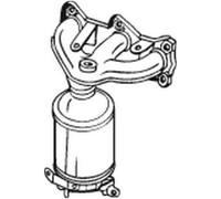 60 CV CATALIZZATORE PER VW Polo Van 6R 1.2 KW 44 CV 60