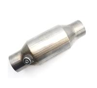 Convertitore Catalitico Universale Da 2'', 2,25'', 2,5'', 3" Con Sensore Di Ossigeno, 400 Celle, Silenziatore, Rotondo In Acciaio Inox(2 inch)