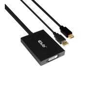 Convertitore Club 3D CAC-1130 Mini DisplayPort USB-A DVI Dual Link 0,6m Nero