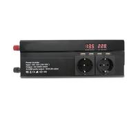 Convertitore Convertitore Caricabatteria Da 12V 24V CC A 220 V CA Con Display LED 4 USB Spina UE/universale Inverter Per Auto Da 2600 W Invertitore(12V EU Black)