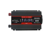 Convertitore Convertitore Corrente Inverter Di Potenza Solor Con Display LCD Nero Da CC 12V/24V A CA 220V 230V 1500W/2000W/2600W Convertitore Tensione Presa UE Accessori Auto(2600W 12V)
