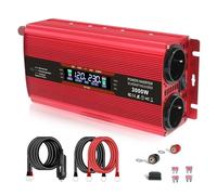Convertitore Convertitore Corrente Inverter Per Display LCD DC 12V/24V A CA 220V 230V 240V Convertitore Di Potenza Portatile Per Auto Invertitore Per Accendisigari(Red 3000W,DC 24V,Europe)