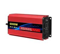 Convertitore Convertitore Potenza Auto Da 12V/24V A CA 110V 60 Hz Con Display A LED Inverter A Onda Sinusoidale Pura Convertitore Portatile Tensione Da 1600W A 8000W Invertitore(12V 110V 6000W 60HZ)