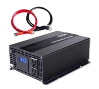 Convertitore Convertitore Tensione Da 1000W A 12V/24V/36V/48V CC A 120V/220V/230V/240V CA Con Display LCD Inverter Solare A Onda Sinusoidale Pura Con Picco Da 2000 W(48V,100V,French Or UK)