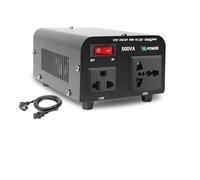 Convertitore Convertitore Tensione Step Up Down 500W/800W 110V-220V Trasformatore Automatico Alimentazione 50Hz/60Hz Spina US/JP/EU/UK Per Elettrodomestici Power Inverter(VTUS-500VA EU Plug)