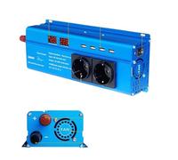 Convertitore Convertitore Voltmetro LED Da 1000 W/1500 W/2200 W/2600 W/3000 W Con Presa Universale UE Da DC12 V A AC220 V Inverter A Onda Sinusoidale Pura(3000W,12V 60Hz,Universal socket)