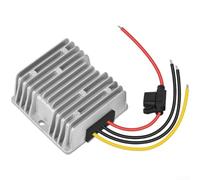 Convertitore da 24 V a 12 V CC, trasformatore step-down per apparecchiature a pannello solare, convertitore da CC a CC a prova di umidità con recupero automatico, 7,4 x 7,4 cm (assicurazione 12 V 15 A