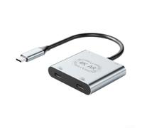 Convertitore da 4K a tipo C per uscita video per occhiali AR, modulo di ricarica rapida per interruttore a vapore per schermi portatili portatili color argento design compatto