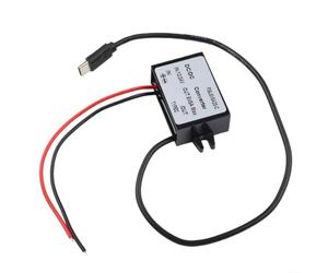 Convertitore da CC a CC, 12 V 24 V, ingresso a 5 V, uscita USB C, 5 A max 25 W, per Dash Cam, GPS, dispositivi elettronici per cani e auto