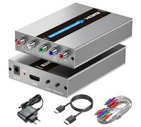 Convertitore da Componente a HDMI con Funzione di Ridimensionamento + Funzione Zoom (Cavi HDMI e Componente Inclusi), Convertitore da YPbPr a HDMI per DVD/NGC/Wii/VHS/PS2 (Non per Giochi 240P)