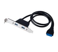 Convertitore da connettore USB a 20 pin a doppio USB 3.0 con slot PCI