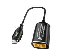 Convertitore da DC a tipo C | Adattatore di ricarica da 140 W con display digitale - Adattatore PD per dispositivi notebook, adatto per la casa, i viaggi, i computer portatili, dispositivi elettronici