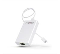 Convertitore da Gigabit PoE a USB C per Smart Phone/Tablet, adattatore USB-C a Ethernet con ricarica da 60 W, alimentazione e dati 2-in-1 da porta RJ45 a adattatore di tipo C, 10/100/1000Mbps Plug &